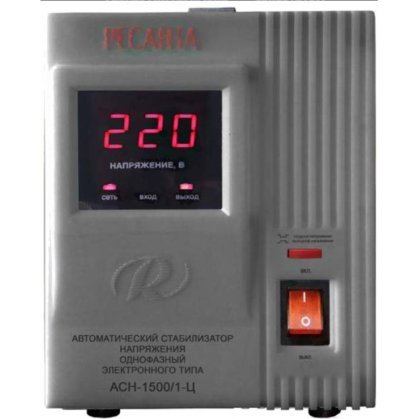 Стаблизатор напряжения Ресанта АСН-1500/1-Ц (63/6/3)