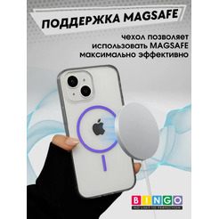 Бампер Bingo Thin Circle для APPLE iPhone 15 (фиолетовый)
