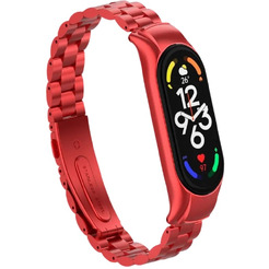 Ремешок Bingo Stainless для XIAOMI Mi Band 7 (красный)
