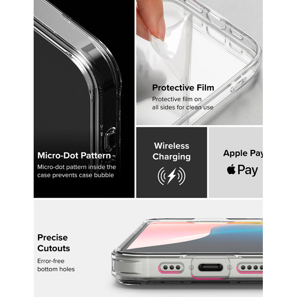 Чехол Ringke FUSION для iPhone 16e MATTE CLEAR