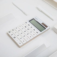 Калькулятор Deli ENS041 (белый)