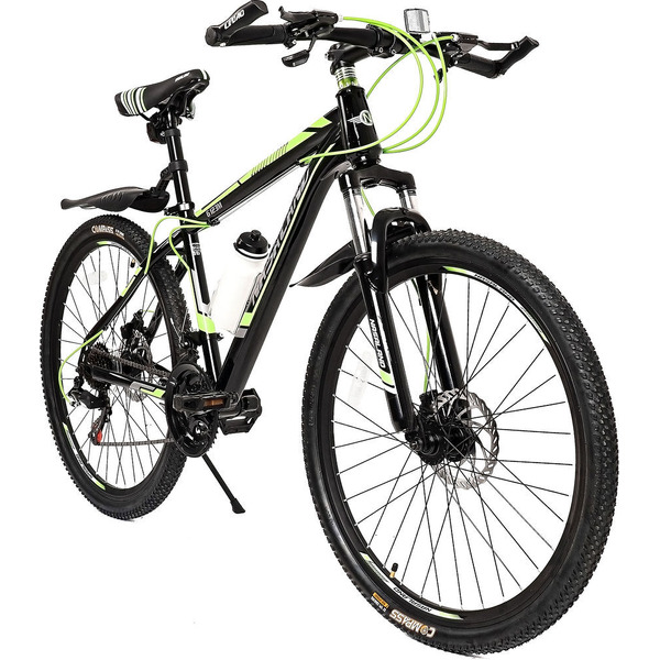 Велосипед Nasaland 6123M 26 р.16 (черный/зеленый)