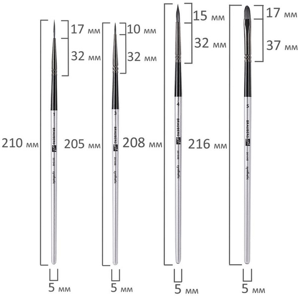 Набор кистей BRAUBERG ART DEBUT 201048 (23 шт+мастихин)