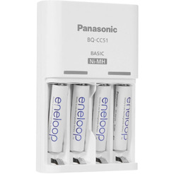 Зарядное устройство для аккумуляторов Panasonic Eneloop BQ-CC51/4xBK-3MCCE Basic Charger (K-KJ51MCD40E)