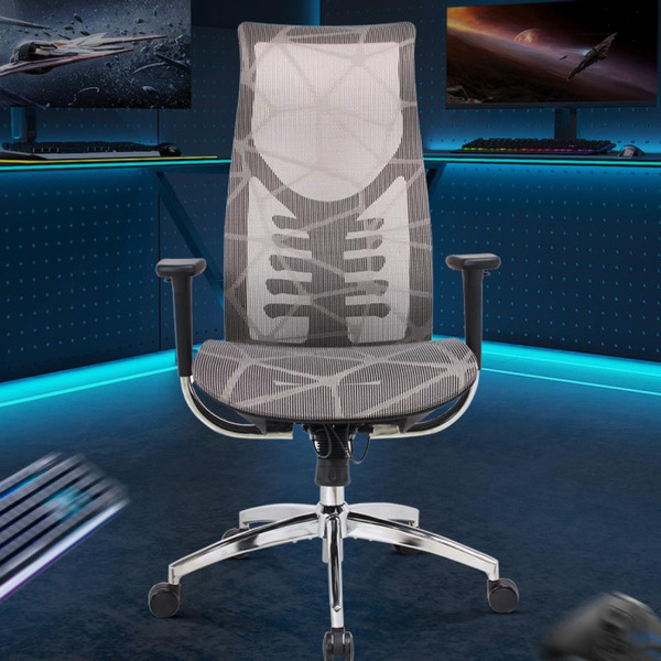 Кресло компьютерное EVOLUTION FISHBONES PRO Grey