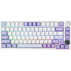 Компьютерная клавиатура AJAZZ AK820 PRO Flying Fish Switch (фиолетово-бело-синяя)