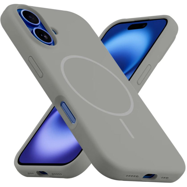 Бампер Bingo Silicone Magnetic для APPLE iPhone 16 Серый