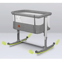 Детская кроватка Lionelo Aurora (Grey Concrete)