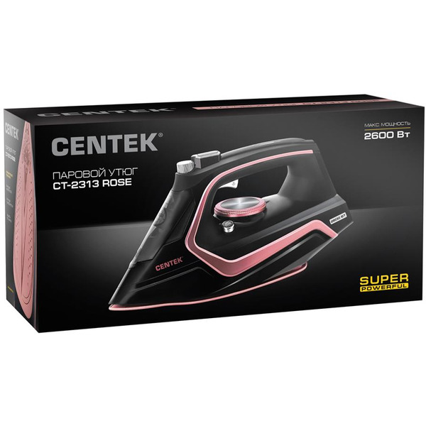 Утюг CENTEK CT-2313 (черный/розовый)