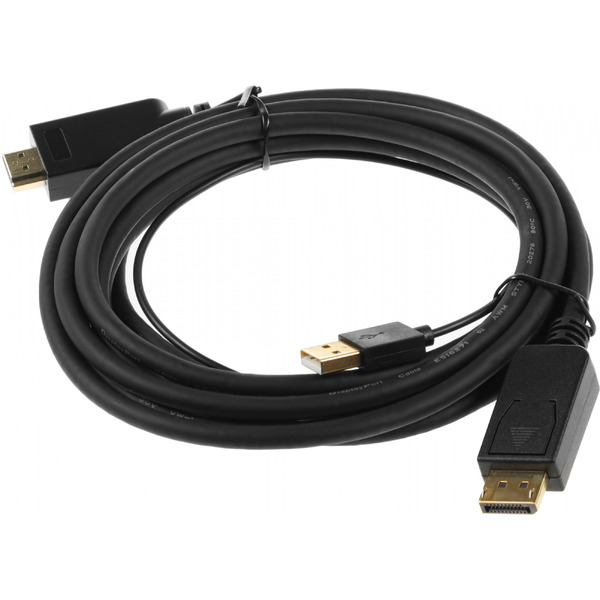 Кабель Buro HDMI-DP-3M