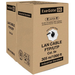 Кабель ExeGate FUTP4-C5e-CU-S24-OUT-PE-BK-305-FLUKE FTP / EX256750RUS