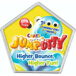 Тесто-попрыгунчик CRAZE Jumputty Безумный прыжок 18675 (желтый)