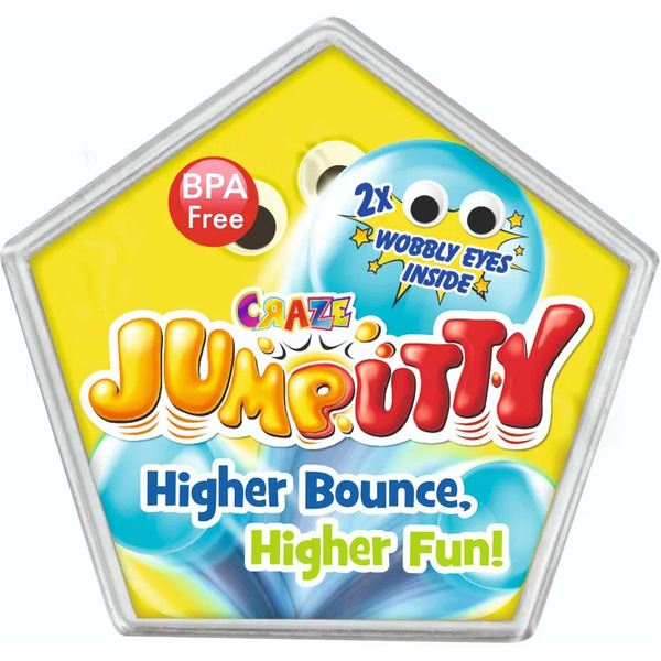 Тесто-попрыгунчик CRAZE Jumputty Безумный прыжок 18675 (желтый)