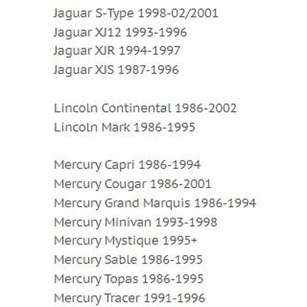 ISO-переходник Incar FO-D05 (Ford, Jaguar, Lincoln, Mercury)