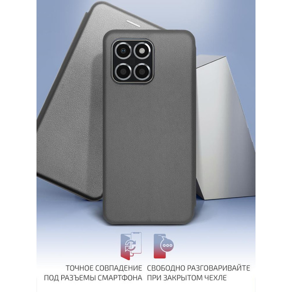 Чехол книга AKAMI Prime для Honor X6 Черный (32083)