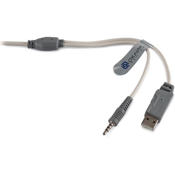 Наушники с микрофоном Oklick HS-L300G (белый)