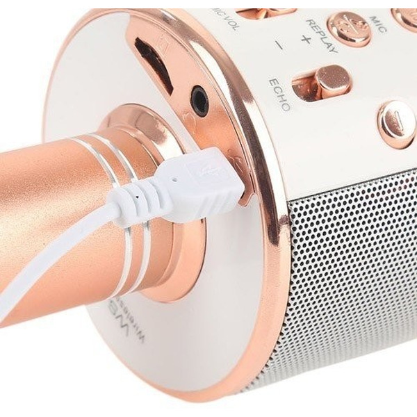 Микрофон Wise WS-858 (розовый)