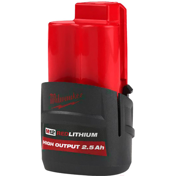 Аккумулятор Milwaukee M12 M12HB2.5 4932480164 (12В/2.5 Ач)