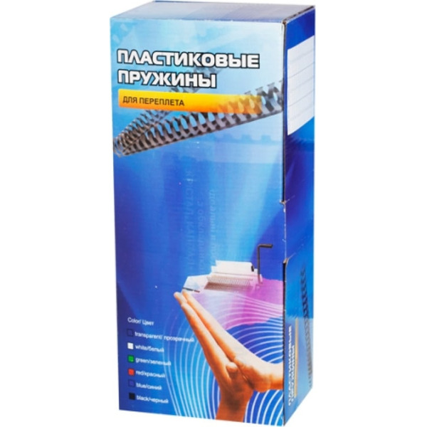 Пластиковые пружины Office Kit 6мм / BP2000 (100шт, черный)