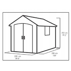 Хозблок садовый Keter Premier 7511 (255144) серый