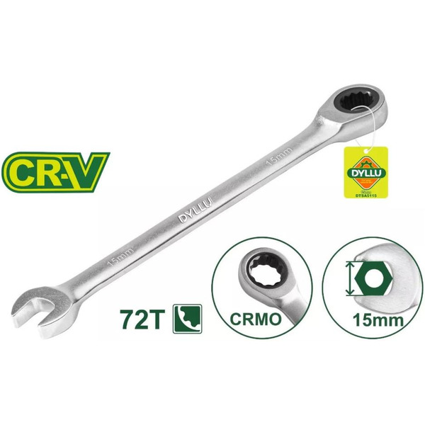 Ключ комбинированный с трещоткой DYLLU DTSA5115
