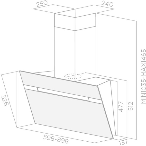 Вытяжка ELICA STRIPE WH/A/90/LX
