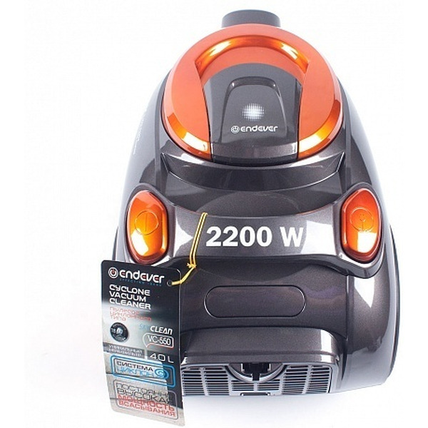 Пылесос Endever Skyclean VC-550 (серый/оранжевый)
