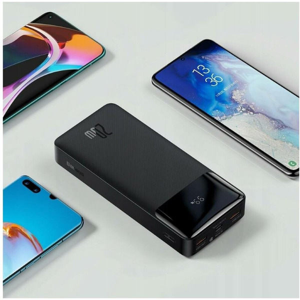 Внешний аккумулятор Baseus Bipow Digital Display Fast Charge 20000mAh (PPBD050501) черный