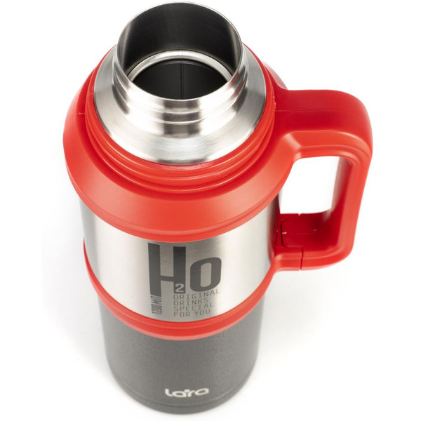 Термос Lara LR04-17 (черный/сталь)