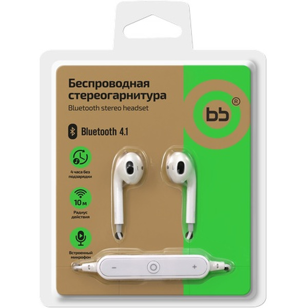 Наушники Nobby BB-BH-41 (белый)