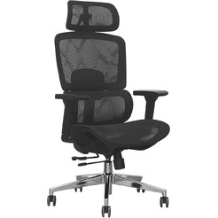 Кресло офисное SITUP GARFILD LUX BLACK chrome (сетка армированная Black/ Black)