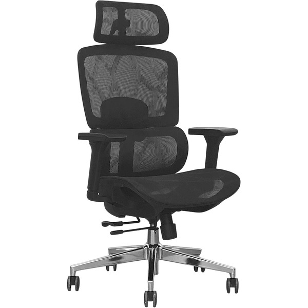 Кресло офисное SITUP GARFILD LUX BLACK chrome (сетка армированная Black/ Black)