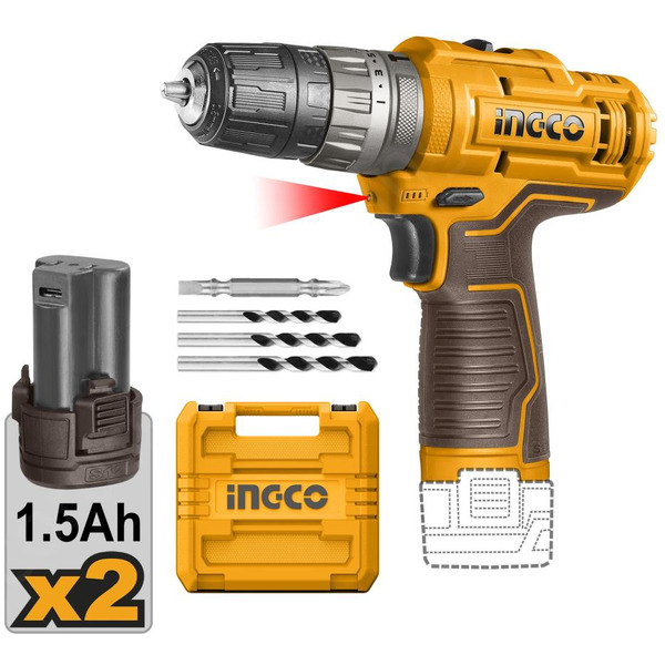 Ударная дрель-шуруповерт INGCO CIDLI12202