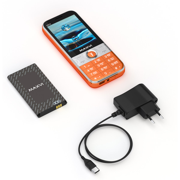 Мобильный телефон Maxvi X910 (оранжевый)