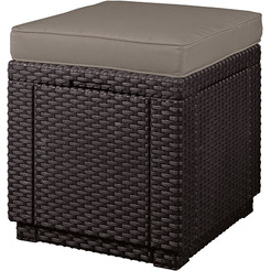 Пуф садовый Keter Cube 258810 (коричневый)