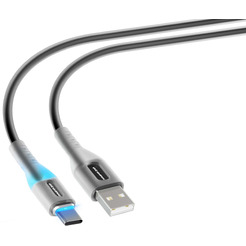Кабель ATOMIC LEDIT USB-A - USB-C 30.368 (черный)