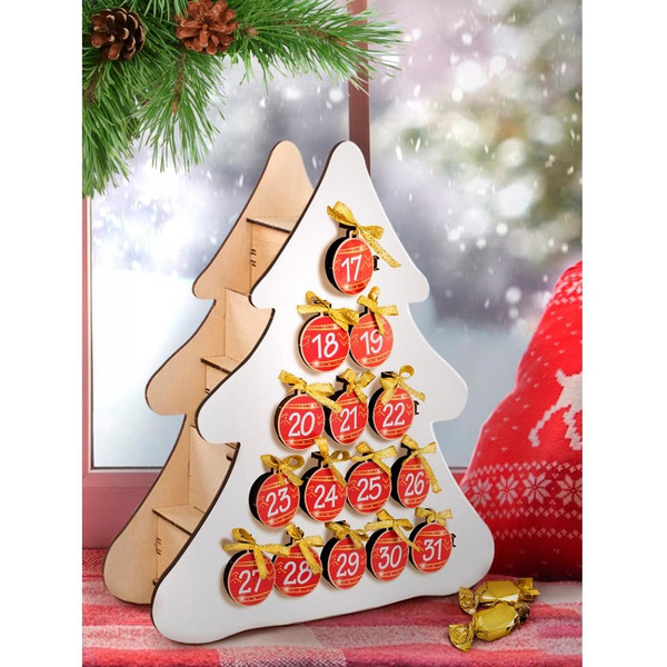 Адвент-календарь "Ёлка" WOODY 05568