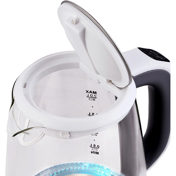 Электрический чайник Hyundai HYK-G8880 (серый/серебристый)