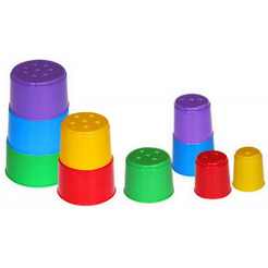 Занимательная пирамидка 2 Полесье (10 элементов, в пакете)