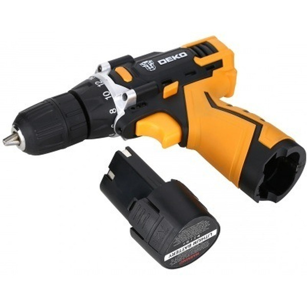Дрель-шуруповерт Deko DKCD12FU-Li (063-4100) с 1-м АКБ