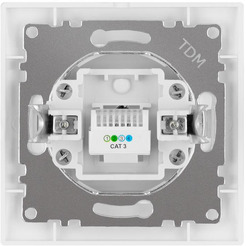 Розетка телефонная TDM Лама SQ1815-0015