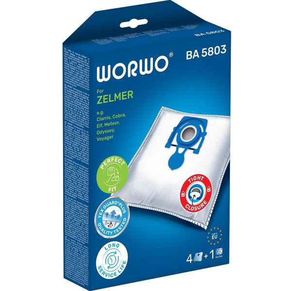 Комплект пылесборников WORWO BA5803 (ZELMER, BOSCH BWD4)