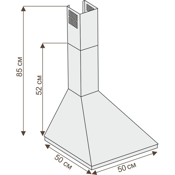 Вытяжка CIARKO Delta 50 белый