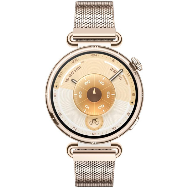 Смарт-часы HUAWEI Watch GT 6 41mm (KSU-B19) золотистый, золотистый ремешок c миланским плетением