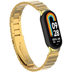 Ремешок Bingo Stainless Strips для XIAOMI Mi Band 8 (золотистый)