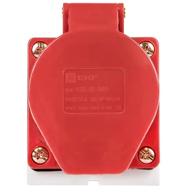 Розетка стационарная наружная EKF 125 3Р+РЕ+N 32А 380В IP44 PROxima