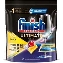 Таблетки для посудомоечных машин FINISH Ultimate Лимон 30 шт. (00111816310)