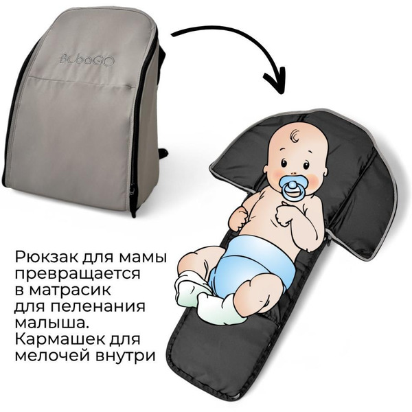 Детская прогулочная коляска Bubago Model One BG 173-4 (бежевый)