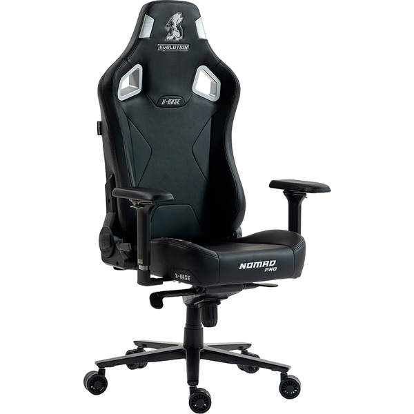 Кресло компьютерное EVOLUTION NOMAD PRO X-BASE Black-Silver