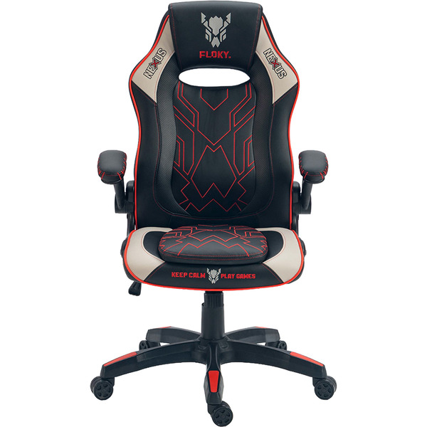 Кресло компьютерное FLOKY NEXUS Grey-Red